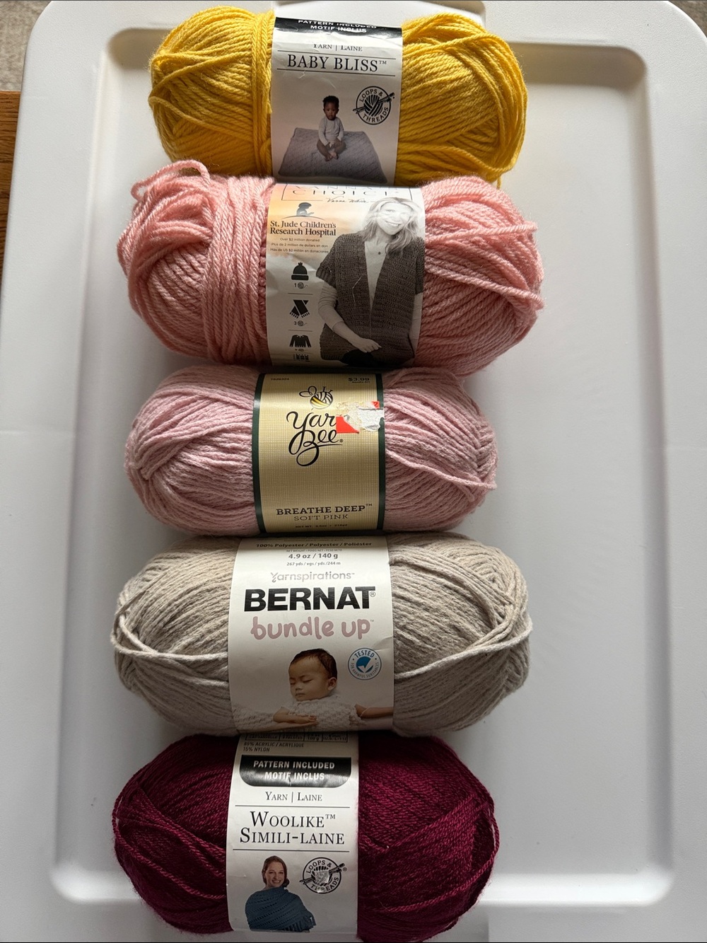 Variety of yarns